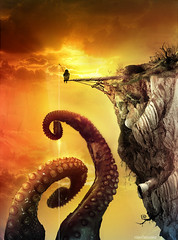 The fisherman of giant octopus (Rolan&acute;s Version) by RolanGonzalez