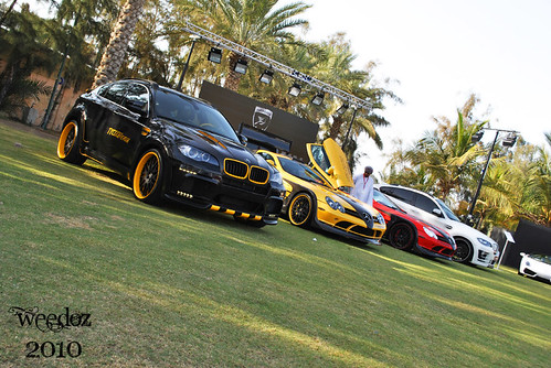 Bmw X6M white and Black SLR 722 by Hamann a in Sports and Luxury Car Show