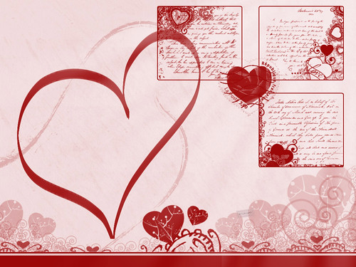 wallpaper heart pink. Love amp; Red Hearts Wallpaper