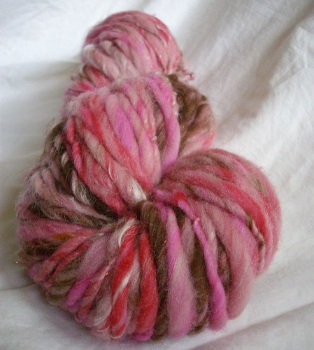 pink dogwood - Handspun yarn