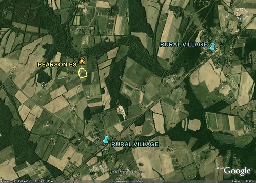 Fauquier County, VA (underlying image capture from Google Earth)