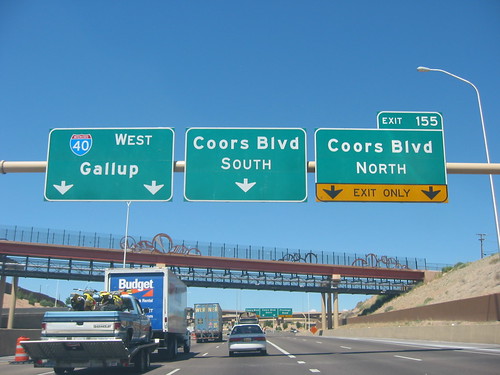 Street Signs Abq Exit