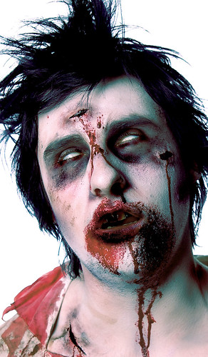 how to make zombie makeup. Zombie make-up Model: Andrew