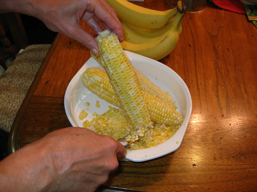 Tipped Corn Ready to Scrape