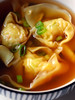Prawn dumpling soup ©