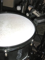 Joey Jordison snare drum and mics