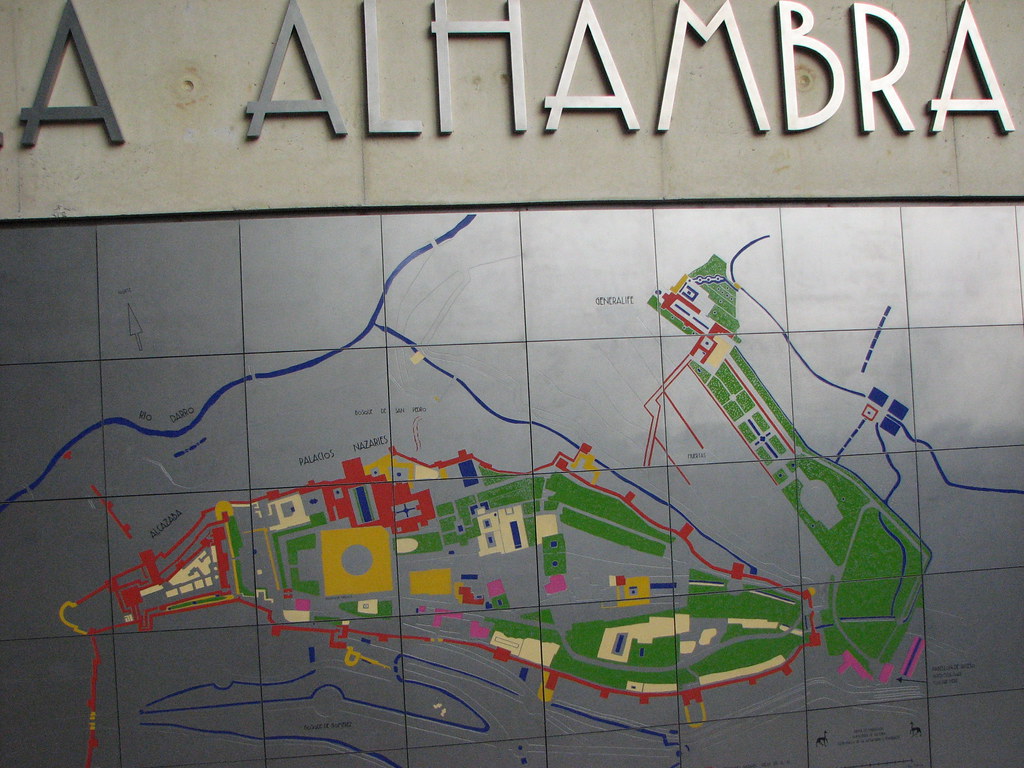 Map of La Alhambra