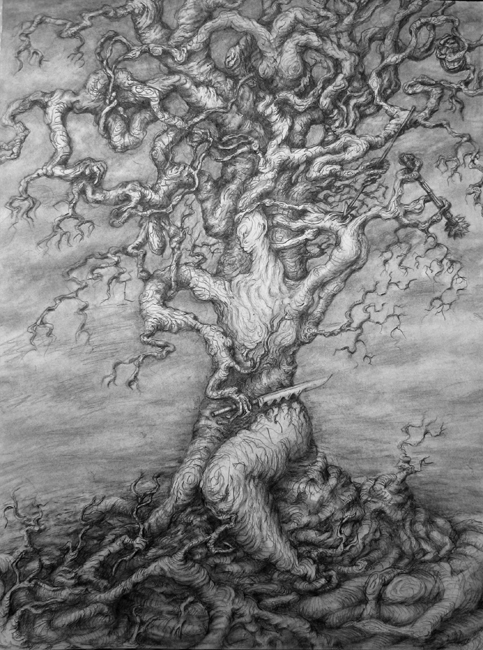 tree drawings pencil. Finished this pencil drawing