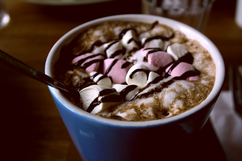 hot chocolate with mallows.
