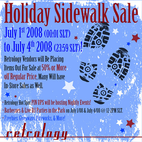 Retrology Sidewalk Sale - July 1-4/08