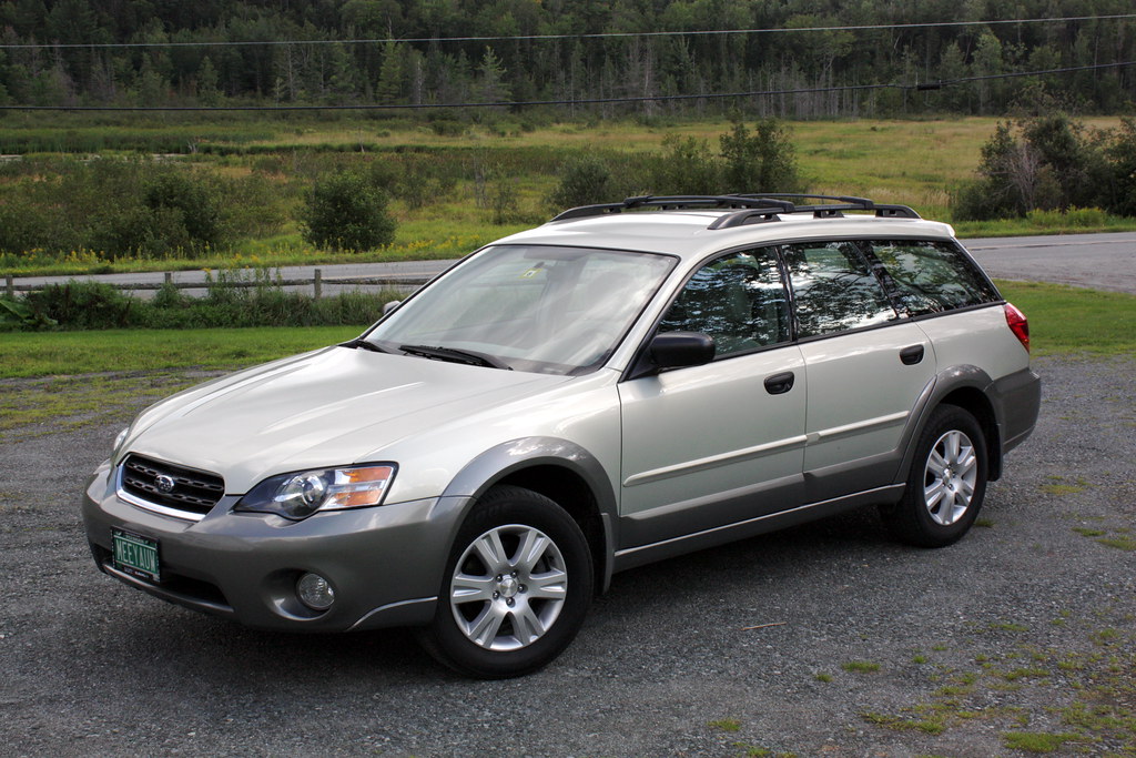 I bought a new car on Tuesday — a 2005 Subaru Outback with 53000 miles.