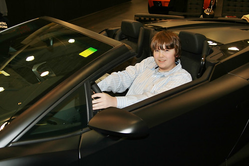 Me in the Flat black Lamborghini Gallardo Spyder