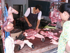 Butchering a Pig at Danshui Morning Market