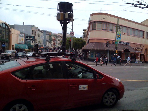 Google Maps Street Views camera car in North Beach, San Francisco (by MarkWallace)