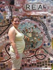REAL pregnant Jennie at the Mosaic Garden, Philadelphia, PA