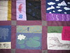 alphabet quilt- F is for frog and flower