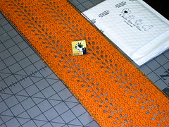 Feather-and-Fan Stitch Scarf