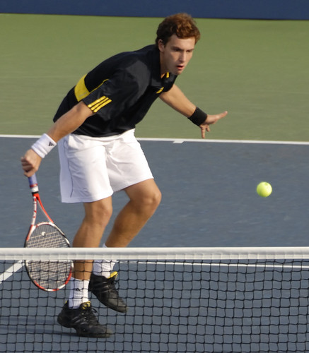 Ernests Gulbis - staring down the ball
