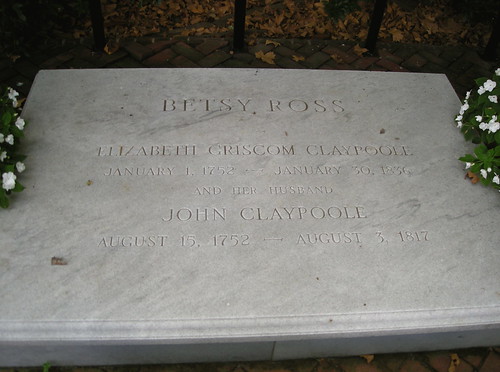 Betsy Ross' gravestone
