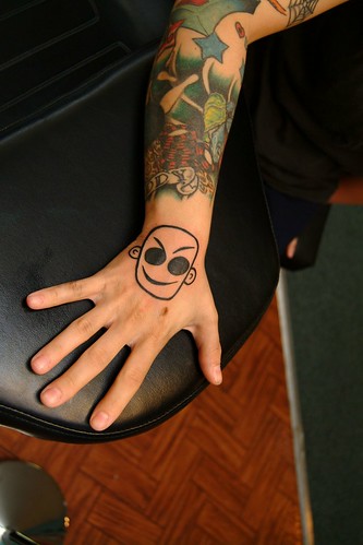 Tattoo Finger For Girl With Cecily's New Tank Girl Tattoo