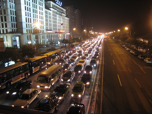 北京的塞車是相當驚人的