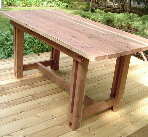 Table made from old deck