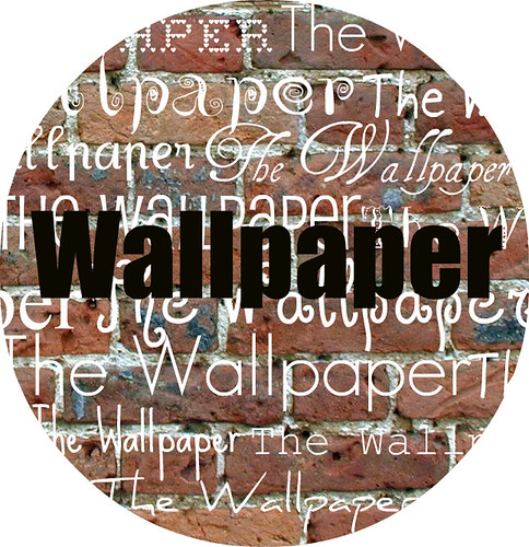 wallpaper logo facebook. Wallpaper Logo. A girl writes for a school magazine, makes a logo, and then posts it on flickr. The Wallpaper is the name of the magazine.