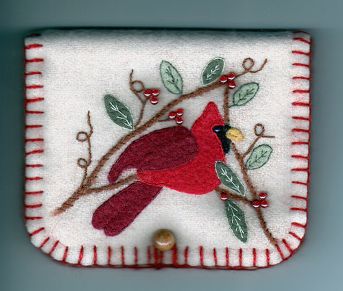 Cardinal needlebook