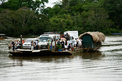 the ferry across the river