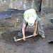 Gary starting to dig a soakaway 1676