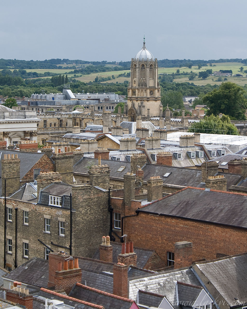 Rooftops, Oxford, July 2008