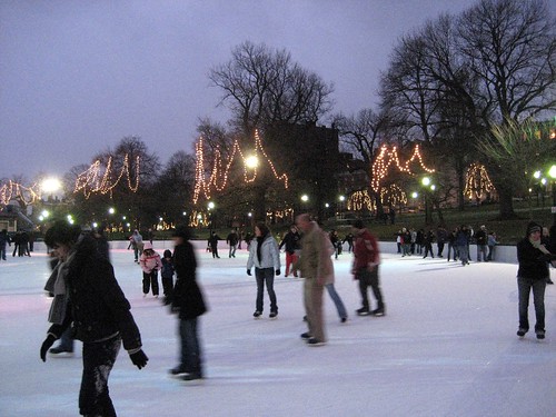 Ice Skating in Boston Common