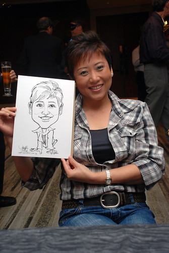 Caricature live sketching for Ezra Holdings 8