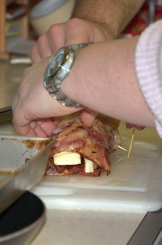 Rolling the Bacon Roast