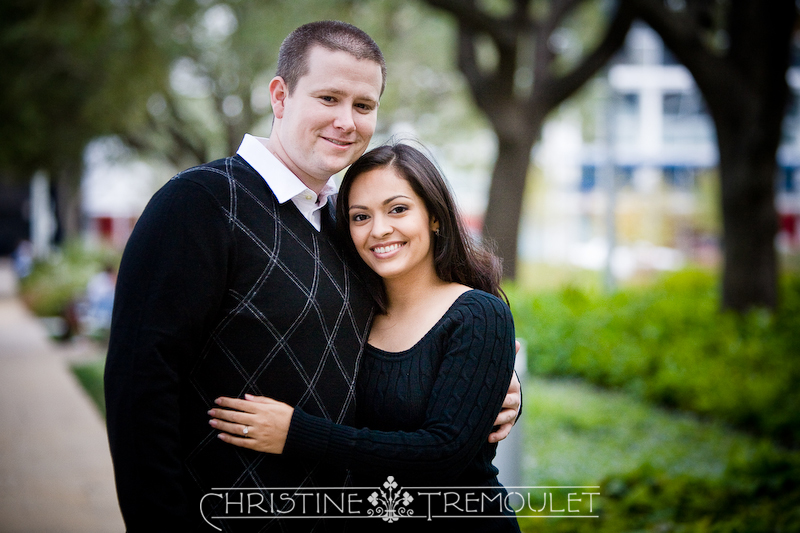 Erika & Nick - Engagement Photography, Discovery Green, Houston Texas
