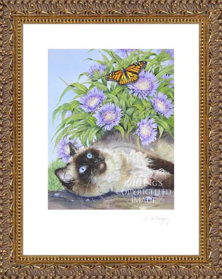 "The Monarch and The Queen" by A E Ruffing, Ragdoll Cat Print