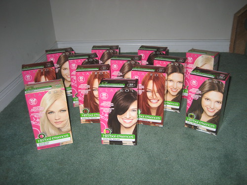 13 boxes of hair dye for free!! PICS***