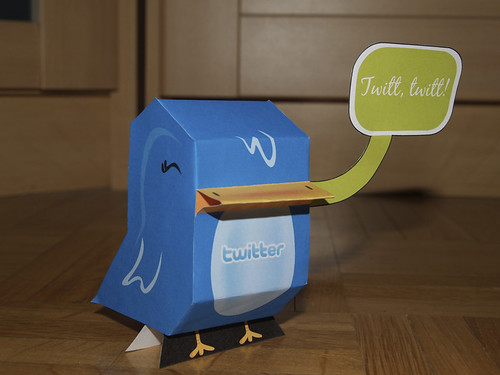 Twitter bird paper-toy by Nerea Marta, on Flickr