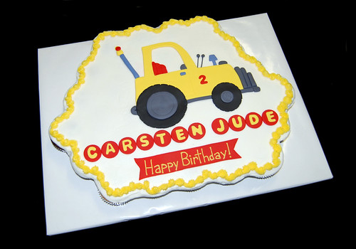 tow truck birthday cupcake cake