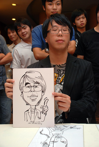 Caricature live sketching for Nippon Express Singapore Pte Ltd - 2