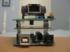Arduino, Protoshield, and Ethernet shield