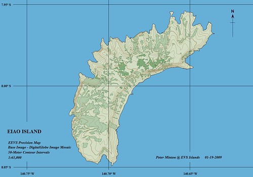 Eiao Island - EEVS Precision Map (1-65,000)