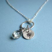 Wish: Dandelion and Prehnite Necklace