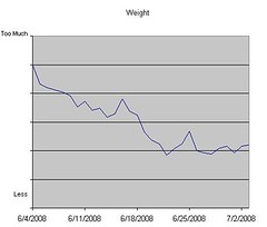 Weight Log as of July 3, 2008