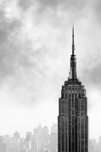 Empire State Building in black & white