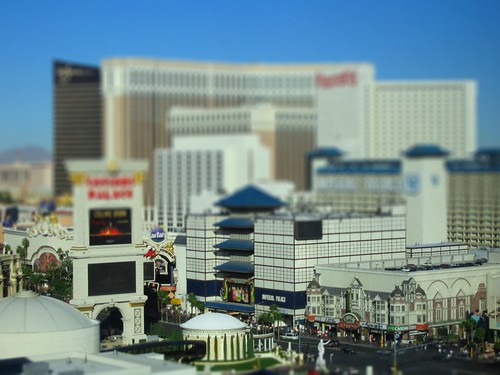 Vegas strip, Tiltshifted