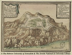 1706_montjuic-Plano de la ciudadela -Sebastian de Beaulieu 1706