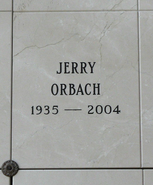Law and Order's Jerry Orbach Manhattan, NY. Jerome Bernard Orbach (October 20, 1935 – December 28, 2004) was an American award-winning actor, perhaps best