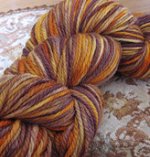 "Calico" on 3 ply Merino yarn-3 day auction