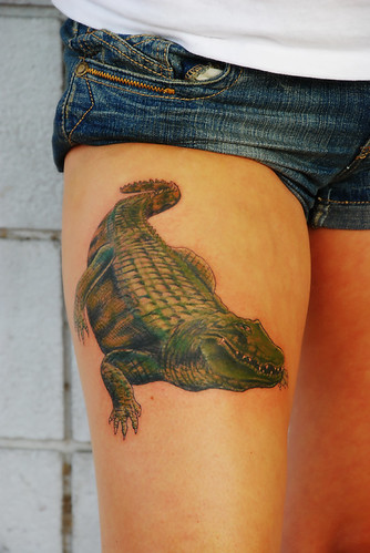 Alligator Tattoo 3D